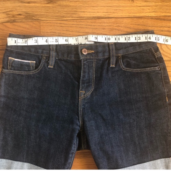 Baldwin selvedge denim jean shorts blue cuffed size 25 - Picture 5 of 11